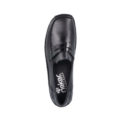 Rieker Antistress Damen Slipper Schlupfschuh Leder schwarz S22  L1752-00