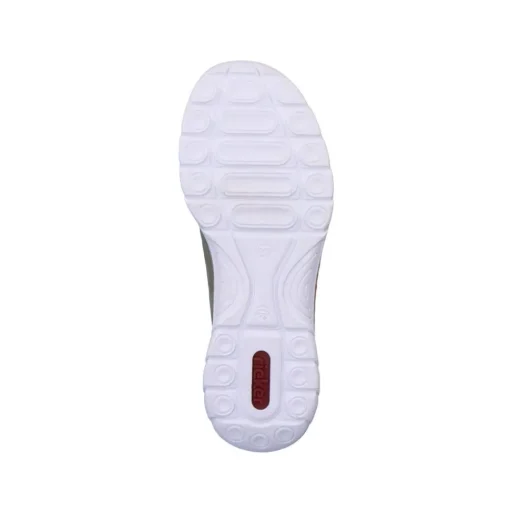 Rieker Antistress Damen Slipper Memosoft Decksohle Schnellschnürung grün S13 N42G0-52