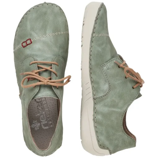 Rieker Antistress Damen Schnürschuh grün S12   52528-52