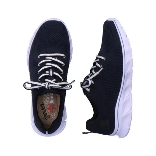 Rieker Antistress Damen Sneaker Sportschuh Wechselfußbett blau S13 54022-14