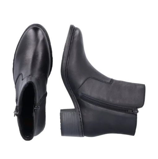 Rieker Antistress Damen Stiefelette Leder komfortweite schwarz S23  70150-00