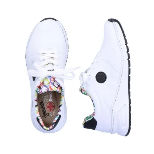 Rieker Antistress Damen Sneaker Wechselfußbett weiß S13 M4903-80