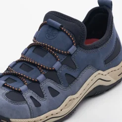 Rieker Antistress Damen Slipper sportlich herausnehmbarer Decksohle blau S13 L0546-14