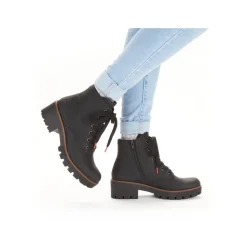 Rieker Antistress Damen Schnürstiefel Schnürboot schwarz S22 79240-00