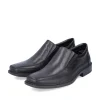 Rieker Antistress Herren Slipper elegant Leder Extraweite- H schwarz S13 B0873-00