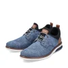 Rieker Antistress Herren Slipper Lochmuster blau S13 14450-14
