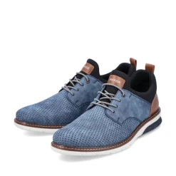 Rieker Antistress Herren Slipper Lochmuster blau S13 14450-14