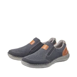 Rieker Antistress Herren Schlupfschuh Slipper blau S12 03053-14