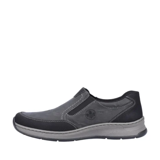 Rieker Antistress Herren Slipper Schlupfschuh Extraweite Wechselfußbett schwarz S23 14362-00