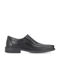 Rieker Antistress Herren Slipper elegant Leder Extraweite- H schwarz S13 B0873-00