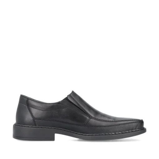 Rieker Antistress Herren Slipper elegant Leder Extraweite- H schwarz S13 B0873-00