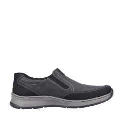 Rieker Antistress Herren Slipper Schlupfschuh Extraweite Wechselfußbett schwarz S23 14362-00