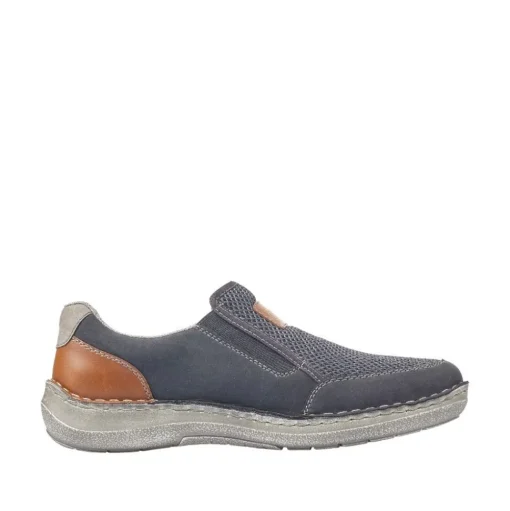 Rieker Antistress Herren Schlupfschuh Slipper blau S12 03053-14