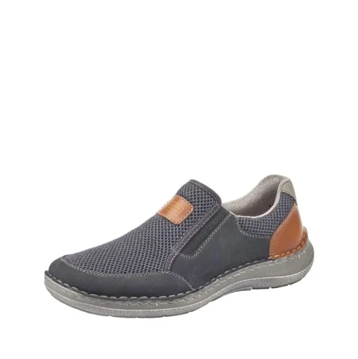 Rieker Antistress Herren Schlupfschuh Slipper blau S12 03053-14