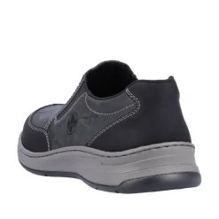 Rieker Antistress Herren Slipper Schlupfschuh Extraweite Wechselfußbett schwarz S23 14362-00