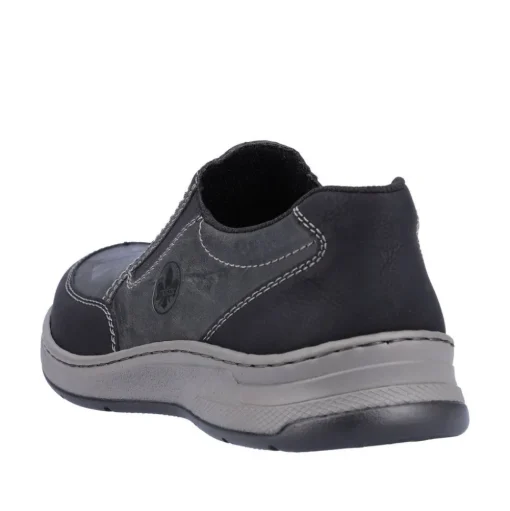 Rieker Antistress Herren Slipper Schlupfschuh Extraweite Wechselfußbett schwarz S23 14362-00