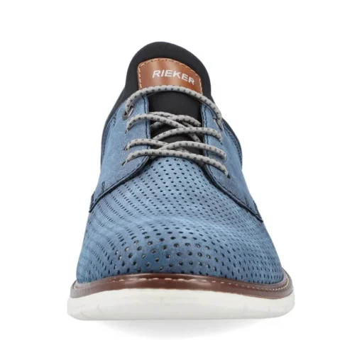 Rieker Antistress Herren Slipper Lochmuster blau S13 14450-14