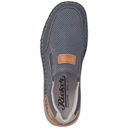 Rieker Antistress Herren Schlupfschuh Slipper blau S12 03053-14