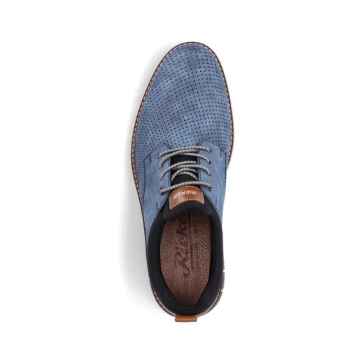 Rieker Antistress Herren Slipper Lochmuster blau S13 14450-14