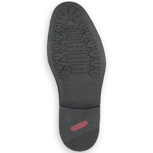 Rieker Antistress Herren Slipper Leder klassisch schwarz S13 17659-00