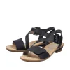 Rieker Antistress Sandalette Riemchen Klettverschluss schwarz S12 63460-00