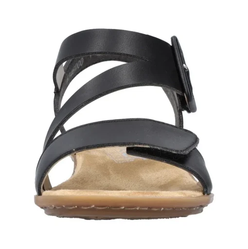 Rieker Antistress Sandalette Riemchen Klettverschluss schwarz S12 63460-00