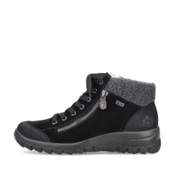 Rieker Antistress Schnürschuh  Rauleder RiekerTEX- Membran schwarz S21 L7132-01
