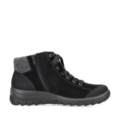 Rieker Antistress Schnürschuh  Rauleder RiekerTEX- Membran schwarz S21 L7132-01