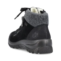 Rieker Antistress Schnürschuh  Rauleder RiekerTEX- Membran schwarz S21 L7132-01