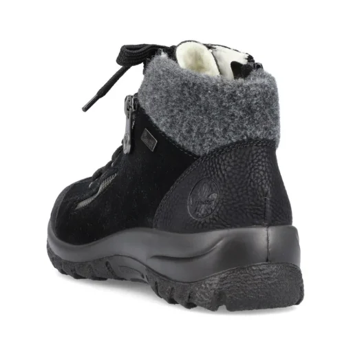 Rieker Antistress Schnürschuh  Rauleder RiekerTEX- Membran schwarz S21 L7132-01