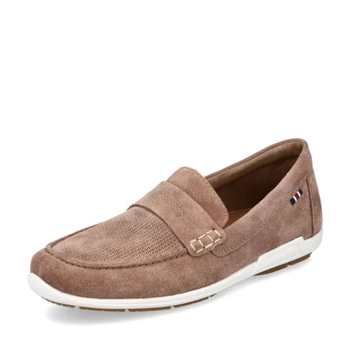 Rieker Antistress Slipper Rauleder beige S13 09050-64