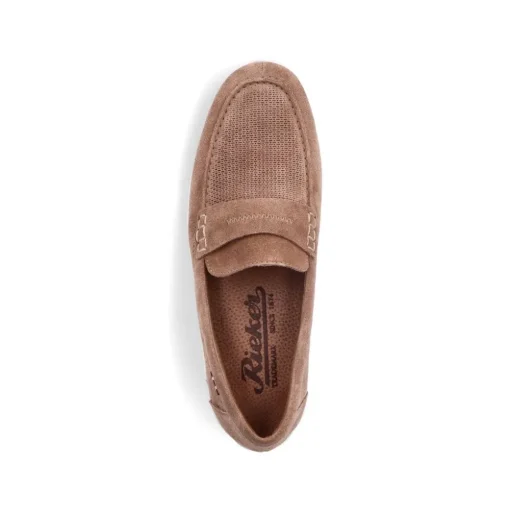 Rieker Antistress Slipper Rauleder beige S13 09050-64