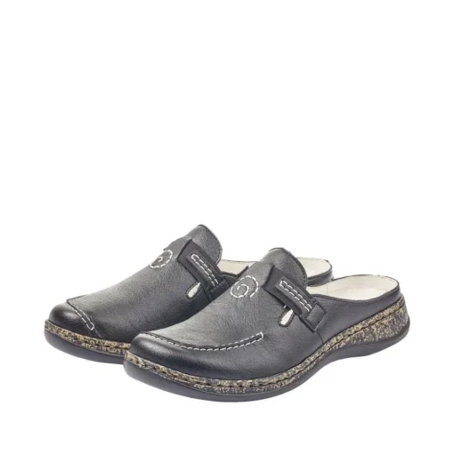 Rieker Clogs Pantolette schwarz S15 46393-00