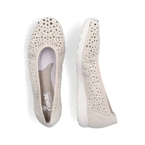 Rieker Damen Ballerinas helllbeige S13  L9365-60