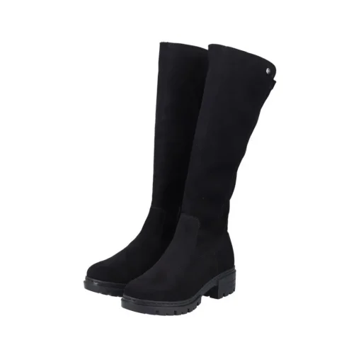 Rieker Damen Hochschaftstiefel mit Warmfutter in schwarz S23 76890-00
