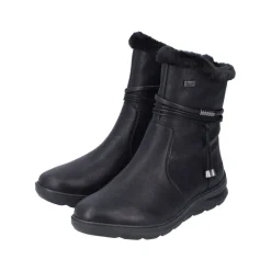 Rieker Damen Kurzstiefel Wechselfußbett, TEX-Membran schwarz S23 Z0070-00