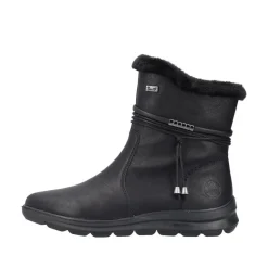 Rieker Damen Kurzstiefel Wechselfußbett, TEX-Membran schwarz S23 Z0070-00