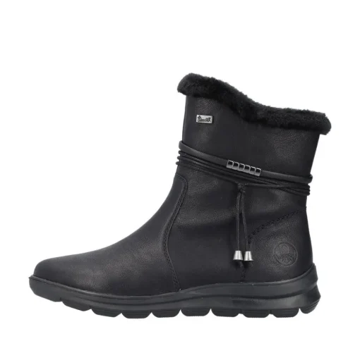 Rieker Damen Kurzstiefel Wechselfußbett, TEX-Membran schwarz S23 Z0070-00