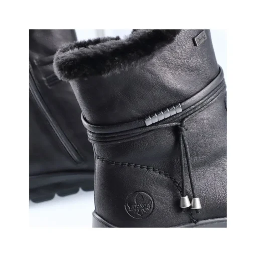 Rieker Damen Kurzstiefel Wechselfußbett, TEX-Membran schwarz S23 Z0070-00