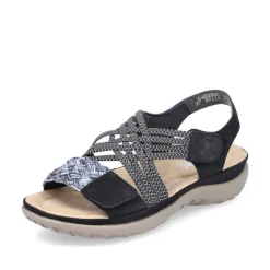 Rieker Damen Riemchensandalen nachtschwarz S13 64889-00