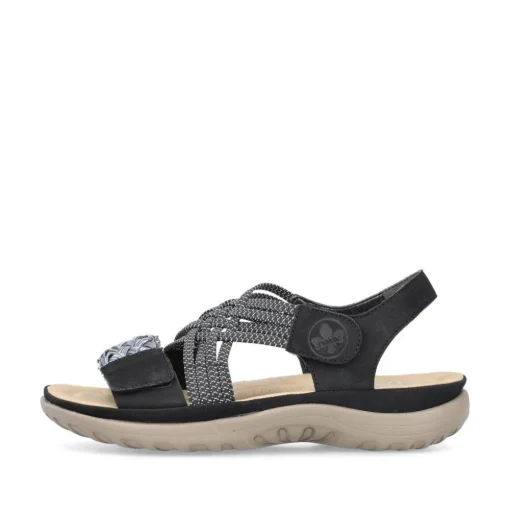 Rieker Damen Riemchensandalen nachtschwarz S13 64889-00