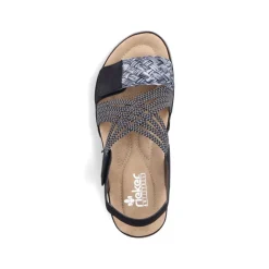 Rieker Damen Riemchensandalen nachtschwarz S13 64889-00
