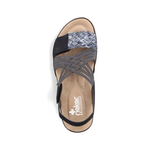 Rieker Damen Riemchensandalen nachtschwarz S13 64889-00