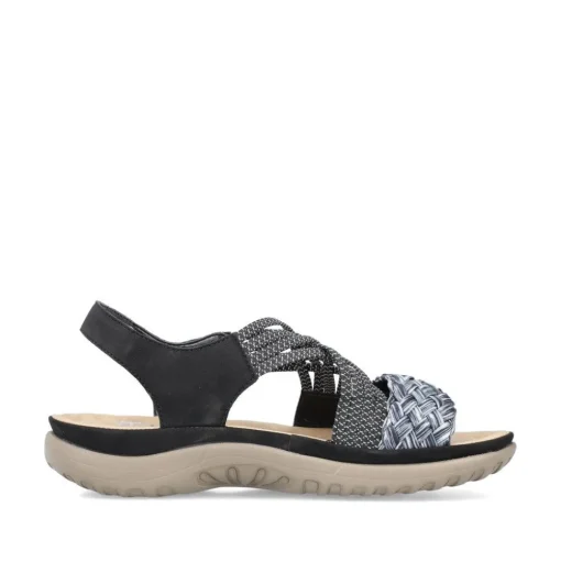 Rieker Damen Riemchensandalen nachtschwarz S13 64889-00