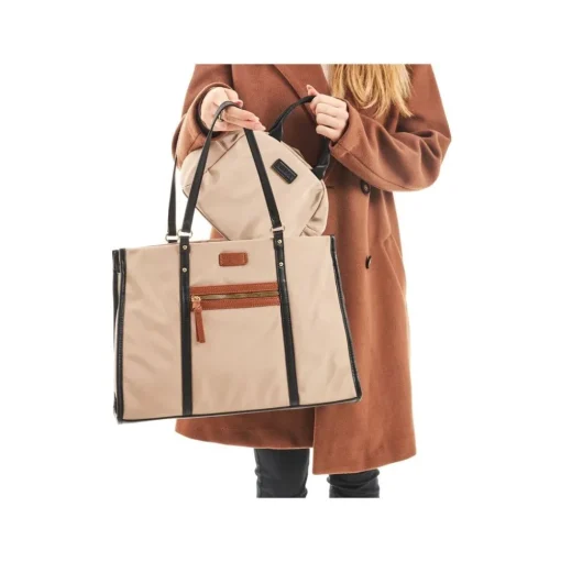 Rieker Damen Shopper mit kleiner Tasche beige S23 H1542-62
