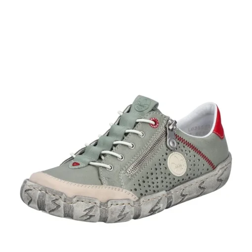 Rieker Damen Slipper grün S15 L0355-52