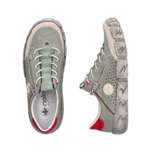Rieker Damen Slipper grün S15 L0355-52