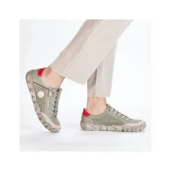 Rieker Damen Slipper grün S15 L0355-52