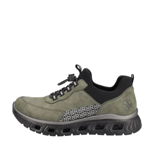 Rieker Damen Slipper Schnellschnürung grün S23 M6058-54