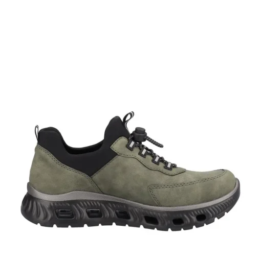 Rieker Damen Slipper Schnellschnürung grün S23 M6058-54